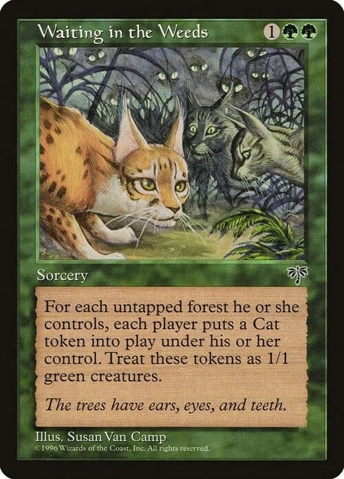 Magic The Gathering MTG WAITING IN THE WEEDS Mirage NM Near Mint - Image 1 of 1