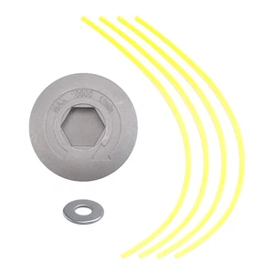 Cabezal de recortadora de césped universal de aluminio con 4 cabezales de desbrozadora rosca1328 - Imagen 1 de 7