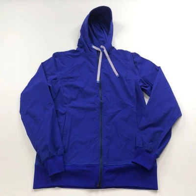 Chaqueta negra diamante para mujer XS delgada elástica ligera cremallera completa púrpura azul Foto 1 de 4