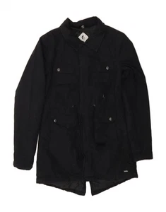 VOLCOM Womens Parka Jacket UK 10 Small Black Cotton CJ90 - Picture 1 of 3