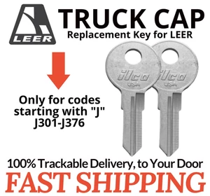 Leer Truck Cap Keys Tonneau Cover Replacement Key Cut to Code J301-J376 - Picture 1 of 2
