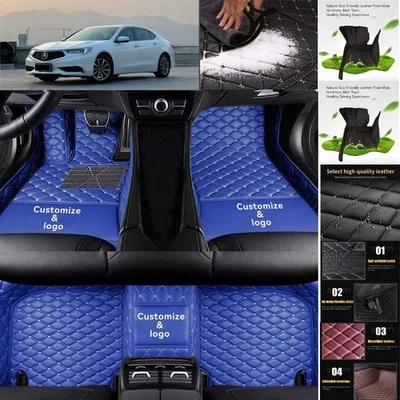 For Acura TLX Car Floor Mats Custom Waterproof Luxury Carpets Auto Liner Foto 1 de 4