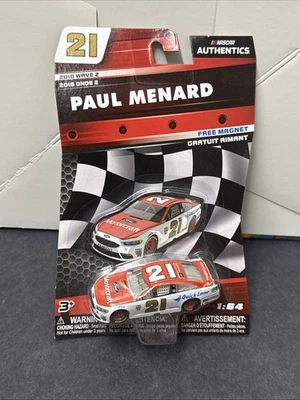 Paul Menard #21 Ford Motorcraft 1/64 NASCAR Authentics 2018 Wave 2 Diecast NEW - Image 1 of 3
