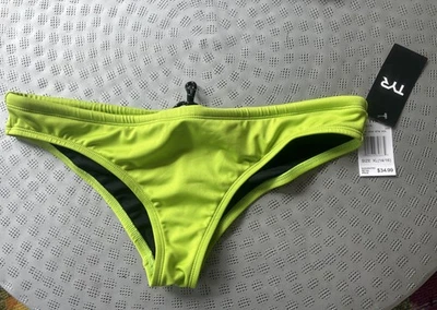 Novo com etiquetas! Mini parte inferior de biquíni feminina TYR Durafast lima neon sólida tamanho XL MSRP $34.99 - Imagem 1 de 4