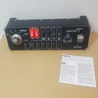 Logitech G Saitek Pro Flight Switch Panel - Black (945-000030). Pre-owned.  - Image 1 of 4