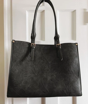 Briefcase Business Woman PU Leather Grey with 15.6 padded storage compartment - Image 1 of 4