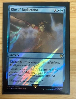 MTG: Rite of Replication (Surge Foil) Commander: Final Fantasy Foil NM - Image 1 of 2