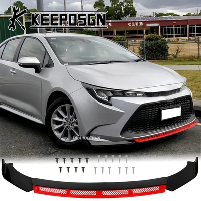 Kits de carrocería de alerón divisor de labios parachoques delantero para Toyota Corolla SE LE S JDM Foto 1 de 4