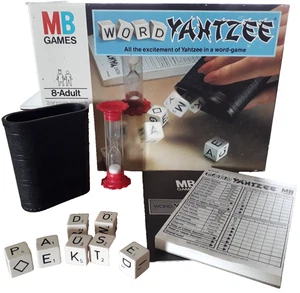 Word Yahtzee MB Games Vintage 1981 - Complete and Good Word Game - Picture 1 of 5