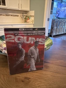 2 Guns 4K Steelbook (4K UHD + Blu-Ray + Digital) 10th Anniversary (NEW SEALED) - Picture 1 of 2