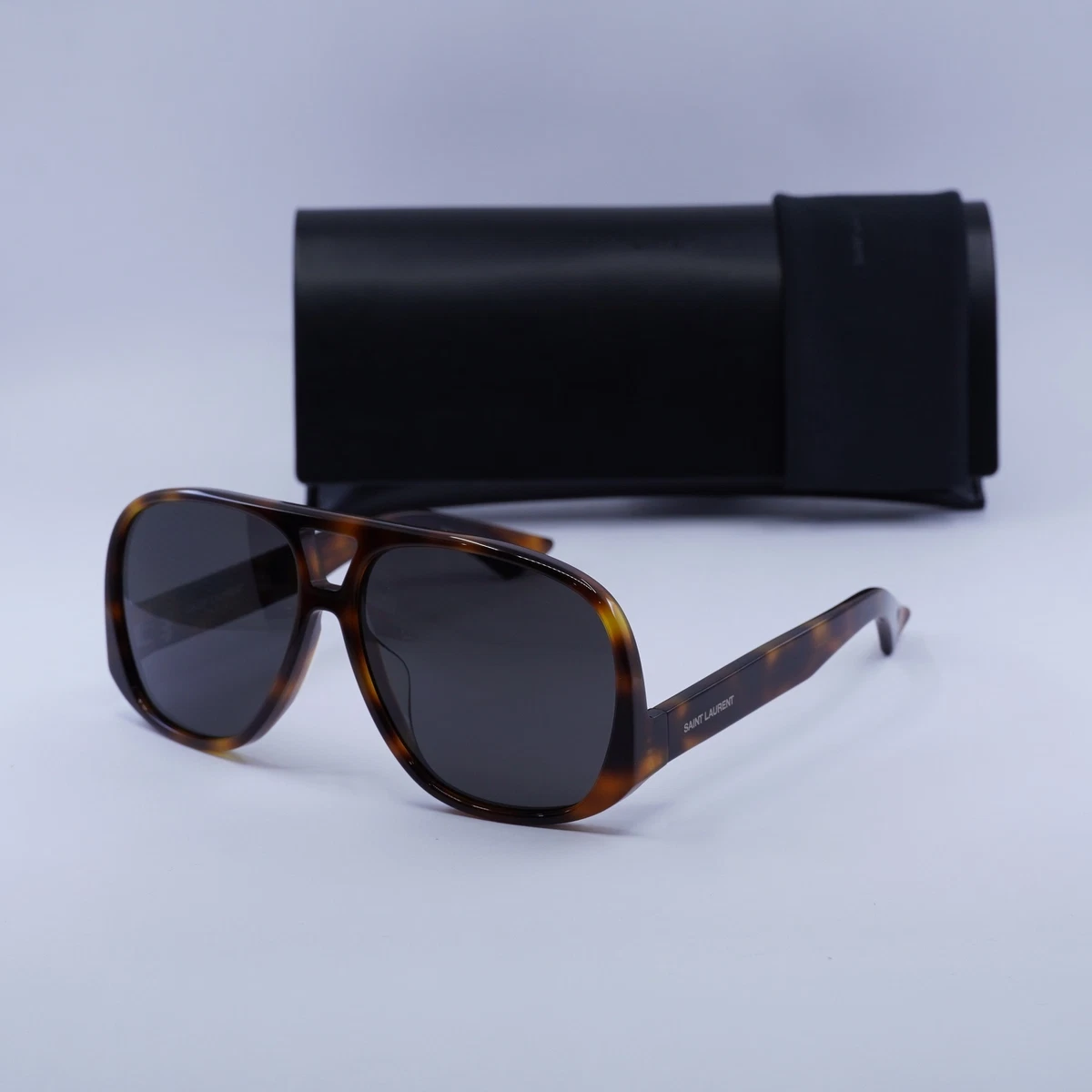 Saint Laurent SL652/F SOLACE 002 Shiny Medium Havana/Black  display picture 1