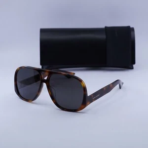 Saint Laurent SL652/F SOLACE 002 Shiny Medium Havana/Black 61-14-140 Sunglass... - Picture 1 of 7