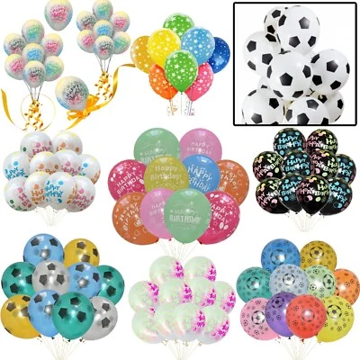 12" Colorful Flower Star Print Clear Transparent Balloons Birthday Baloons Decor - Image 1 of 3