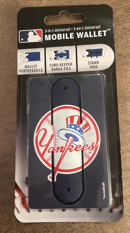 MLB New York Yankees 3 in 1 Universal Mobile Wallet For Mobile Phone NY Blue Cover