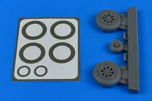 4822	Aires: J-29 Tunnan wheels & paint masks in 1:48 - Picture 1 of 1