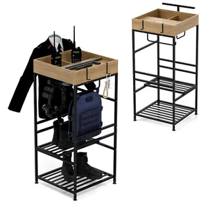 Polizei Gear Rack Ständer Freistehend Taktische Dienst Ausrüstung Organizer mit Tablett - Bild 1 von 15