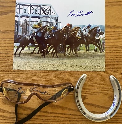 Очки и фотография Secretariat Horseshoe (3 предмета с подписью) TURCOTTE с автографом - Изображение 1 из 4