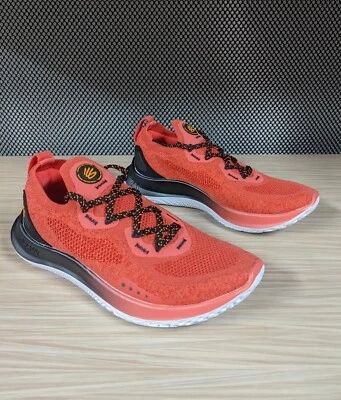 NWOB Under Armour Curry Flow Go Red Marathon Running Shoes 3023814-604  W6  M4.5 - Image 1 of 4