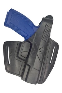 B5 Leather Holster fits Caracal Beltholster Right-handed black VlaMiTex - Picture 1 of 5