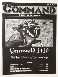 Command Magazine Game Supplement #52 Grunwald 1410 (1998) Unpunched War Game - Picture 1 of 5