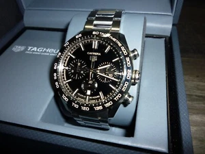 Gents Tag Heuer Carrera Automatic Chronograph CBN2A1B Calibre 02 - Picture 1 of 12