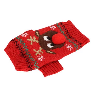Dog Snow Sweaters Thickening New Year Christmas Dog Holiday Sweaters for Small - Picture 1 of 12