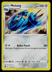 SWSH12: Silver Tempest #118/195 Metang - Picture 1 of 1