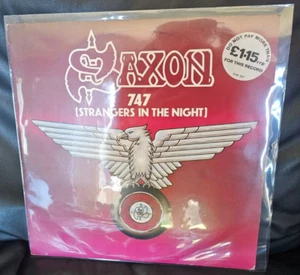 Saxon - 747 (Strangers in the Night) (1980) Ltd special Edition 12" Vinyl Single - Picture 1 of 8