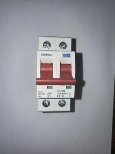 BG British General CUSW100 100A Double Pole Main Switch Isolator - Picture 1 of 1