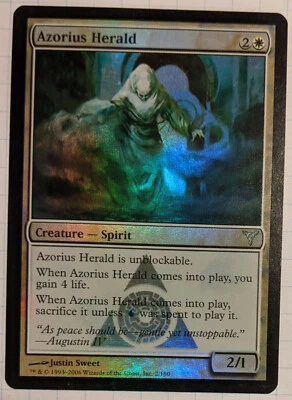 MTG FOIL Azorius Herald 2/180 LP Uncommon Dissension - Image 1 of 4