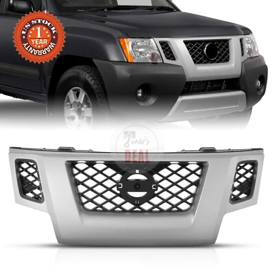 Fit For 2009-2013 Nissan Xterra Silver Shell Grille Assembly - Image 1 of 4
