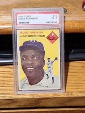 1954 Topps Jackie Robinson Psa 5 #10 Brooklyn Dodgers Hof