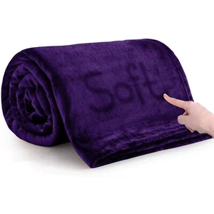 Mink Fleece Blanket Luxury Bed Blankets Throws Soft Large Warm Throw Twin Queen - Picture 1 of 69