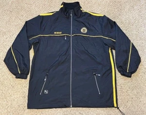 Boston Bruins Vintage CCM Center Ice Full Zip Vented Windbreaker Jacket Size XL - Picture 1 of 5