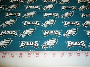 NFL Philadelphia Eagles Baumwollstoff (1/4 Yard) 9" x 56" - Bild 1 von 2