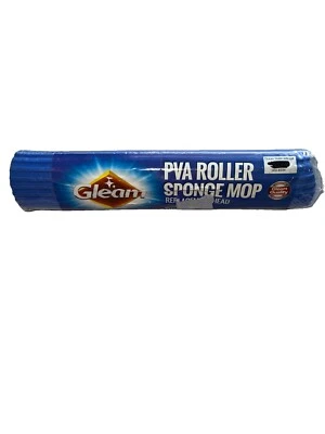 Cabezal de repuesto para fregona de esponja con rodillo de PVA brillante nuevo en paquete sellado de fábrica Foto 1 de 2