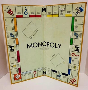 Authentic 1978 Vintage Monopoly replacement parts & pieces - Playing Board - Picture 1 of 3