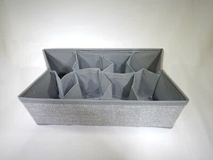 (2 Pack) mDesign Soft Fabric Dresser Drawer and Closet Storage Organizer TF - Picture 1 of 3