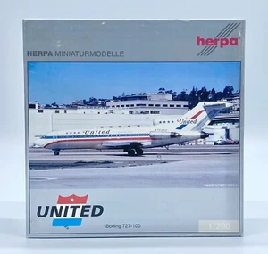 Herpa Miniaturemodelle United Airlines Boeing 727-100 1/200 551601 N7035U - New - Picture 1 of 8