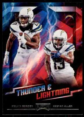 2018 PaniniPlayoff Thunder & Lightning Gordon/Allen San Diego Chargers #6 - Image 1 of 2