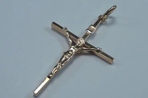  14K Yellow Gold  Crucifix  Pendant - Picture 1 of 3