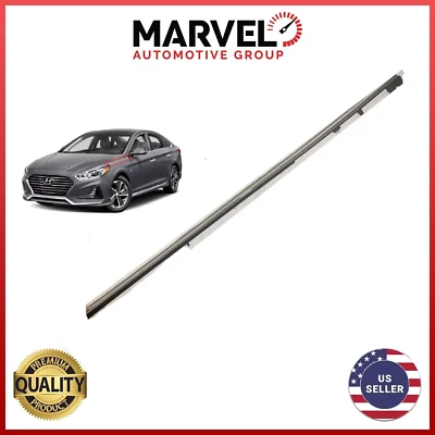 Fender Chrome Garnish Molding Trim LEFT Driver Side for Hyundai Sonata 2018-2019 - Image 1 of 4