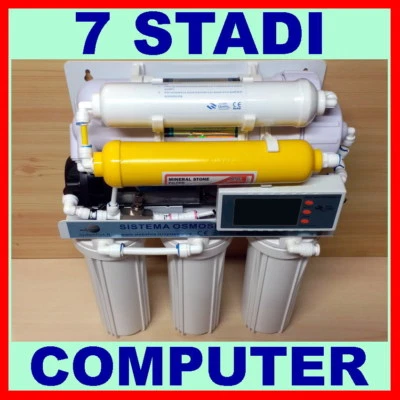 DEPURATORE ACQUA PURIFICATORE 7 STADI OSMOSI INVERSA A PRODUZIONE DIRETTA 700 A - Immagine 1 di 4