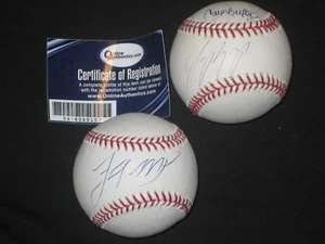 LOT (2) METS JOSE REYES, CARLOS BELTRAN, LASTINGS MILLEDGE SIGNED BASEBALLS COA - Picture 1 of 5