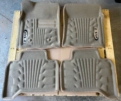 Lund Molded Tan Carpeted Floorliner Matts Custom Fit for 16-24 Toyota Tacoma 4DR - Image 1 of 4