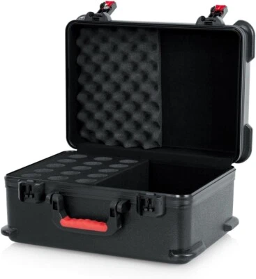 Estuche de vuelo moldeado Gator Cases GTSA-MIC15 para sostener hasta (15) micrófonos con cable Foto 1 de 4