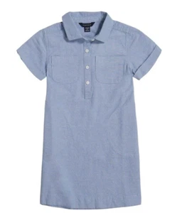 NAUTICA Woven S/S Button Dress Blue Chambray - NWT Girls 4T - Picture 1 of 3