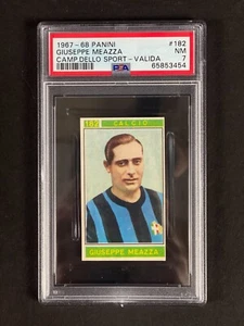 1967 Panini Sportmeister - Giuseppe Meazza #182 gültig - PSA 7 POP 1 - Bild 1 von 2