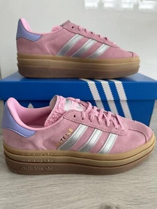 Adidas Gazelle Bold True Pink-Silver Metallic EU 38 2/3 - Bild 1 von 4