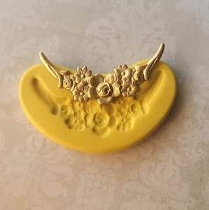 Floral swag silicone mold for fondant polymer clay cake decor flowers mold - Picture 1 of 4